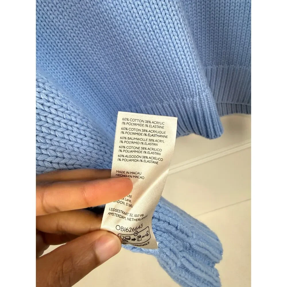 Free People Baby Blue Sweater (M)